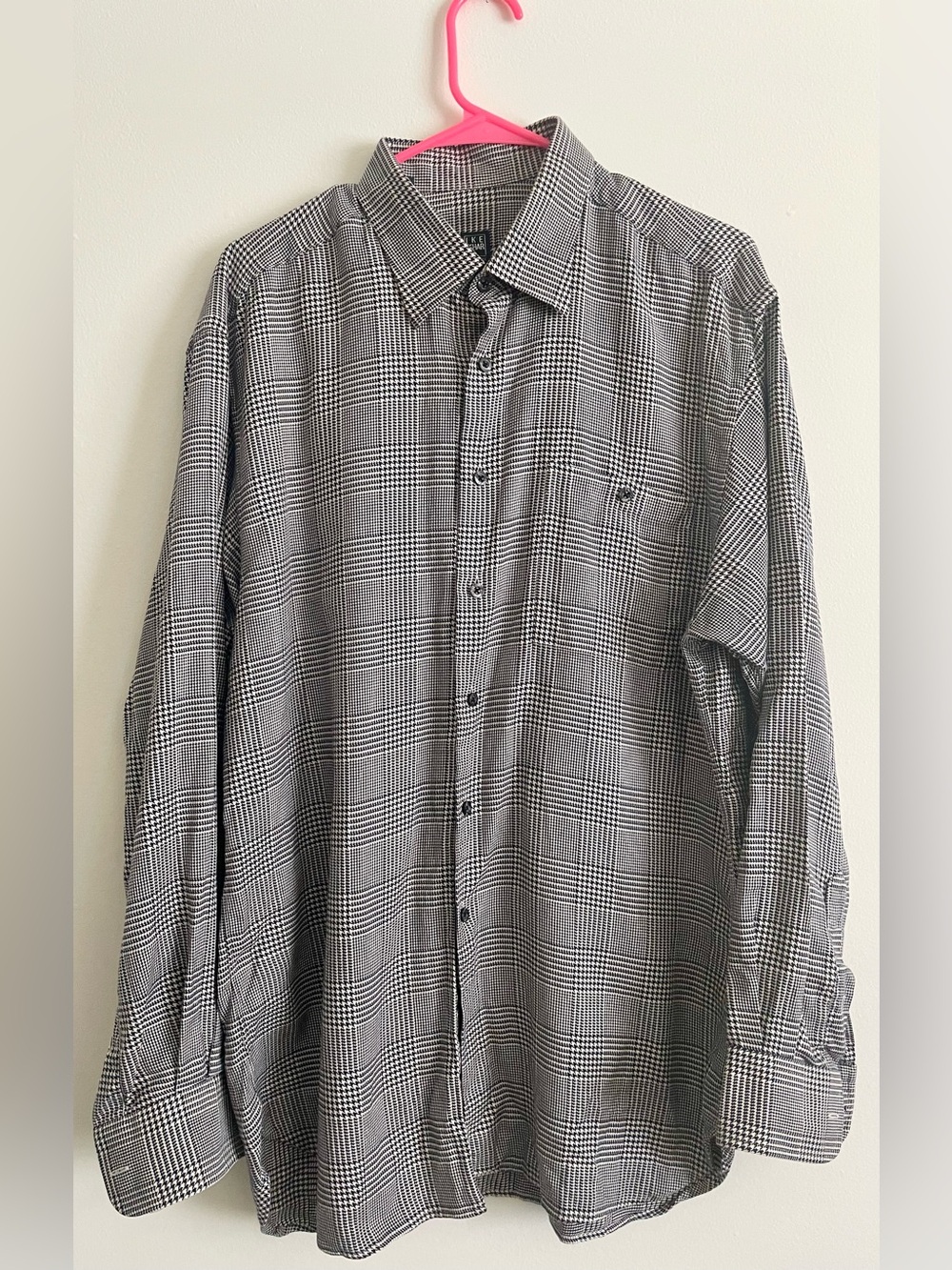 🐼 Ike Behar Men’s Multi Houndstooth Button Down Shirt 🐼
